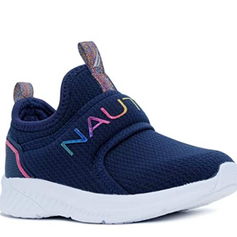 Nautica navy blue pull on sneaker shoes Size 9 mesh Coasters * - Picture 8 of 8